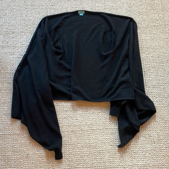 Two Bees Cashmere open front, medium, 100% cashmere, black - Picture 9 of 11